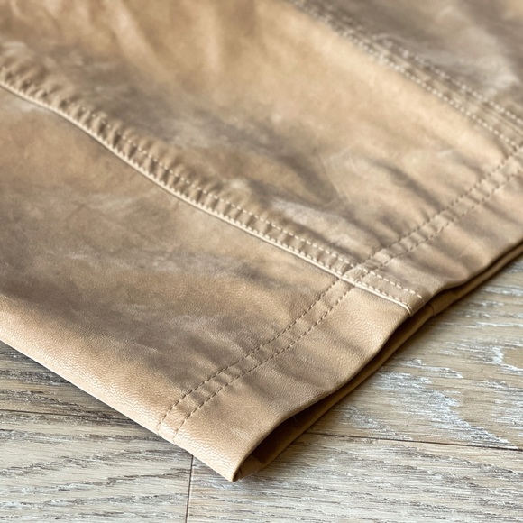 Free People Vegan Suede Mini Skirt in Crumb Cake - Picture 3 of 6